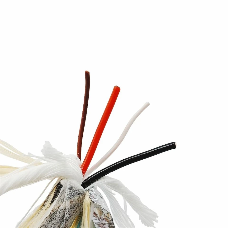 Customized 4-core TPU Waterproof Cable, Copper Conductor, PE Insulation, 500KG Tensile Tape Shielding For ROV Underwater Robots factory